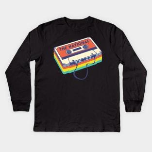 The National Band Logo Cassette Deck Kids Long Sleeve T-Shirt